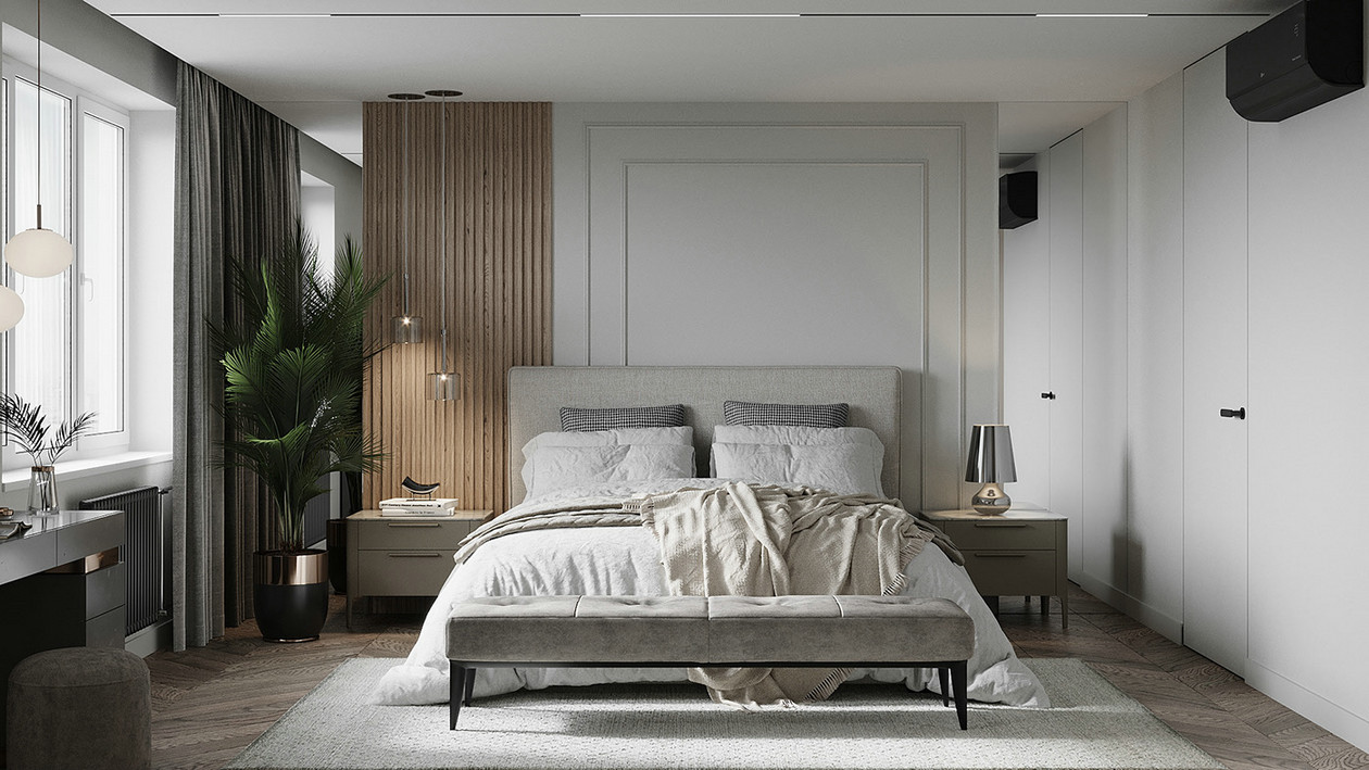 160㎡高级灰色系公寓设计-13