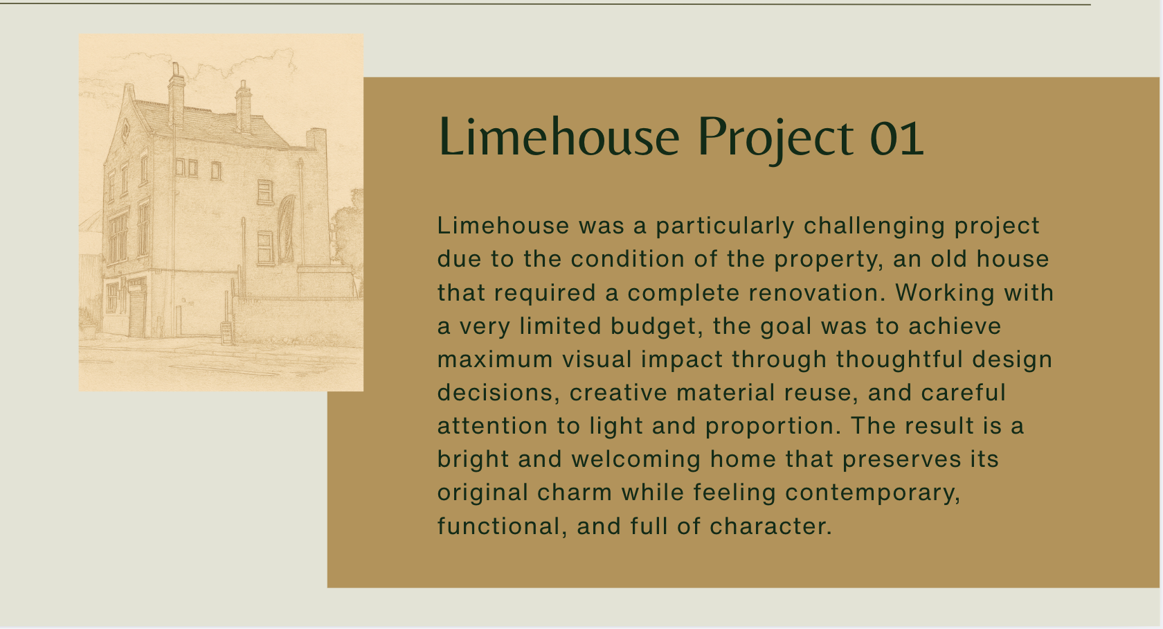 Project 01, Limehouse-1