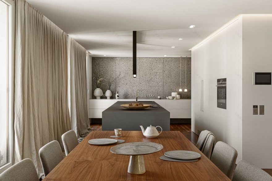 带露台和森林景观的公寓丨波兰华沙丨Katarzyna Kraszewska室内建筑工作室-10