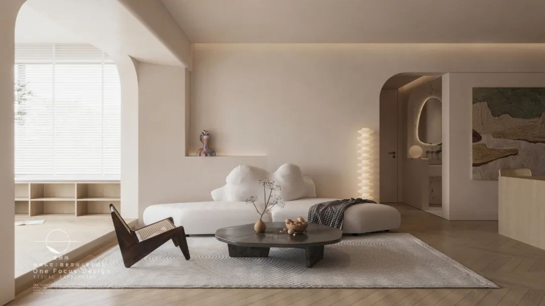 温馨奶油色,独特设计的广州家庭住宅丨中国广州丨一度经纬-25