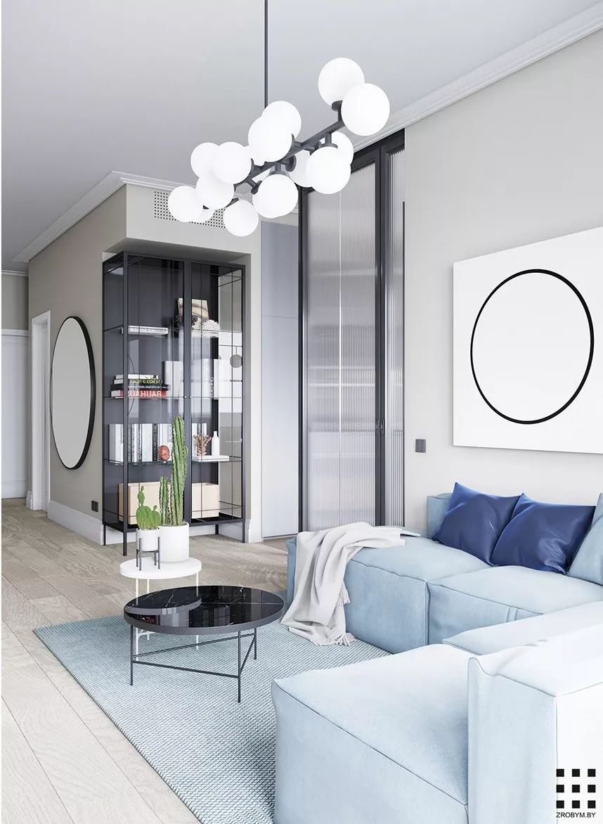 极简北欧风公寓设计，空间元素增添艺术风味-13