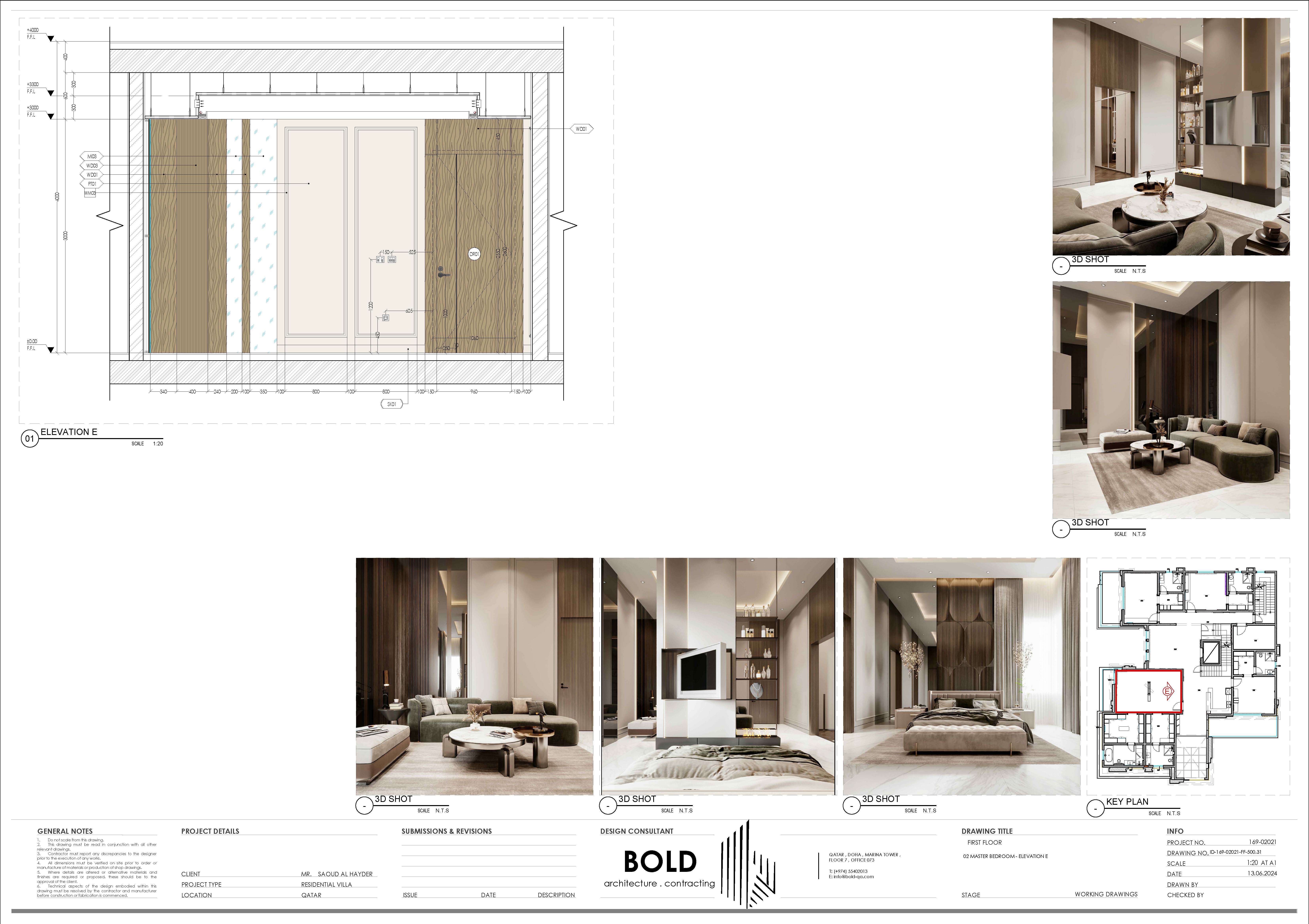 主卧技术图纸项目丨卡塔尔丨BOLD.CO-11