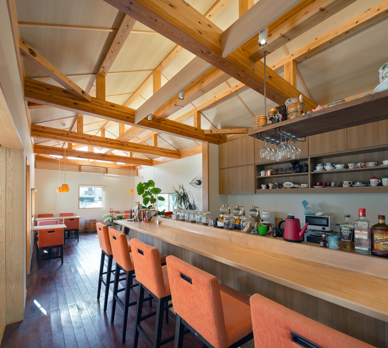 ATカフェ  環・設計工房丨日本福冈丨道津建筑舍（负责基本设计,实施设计,监理）-6