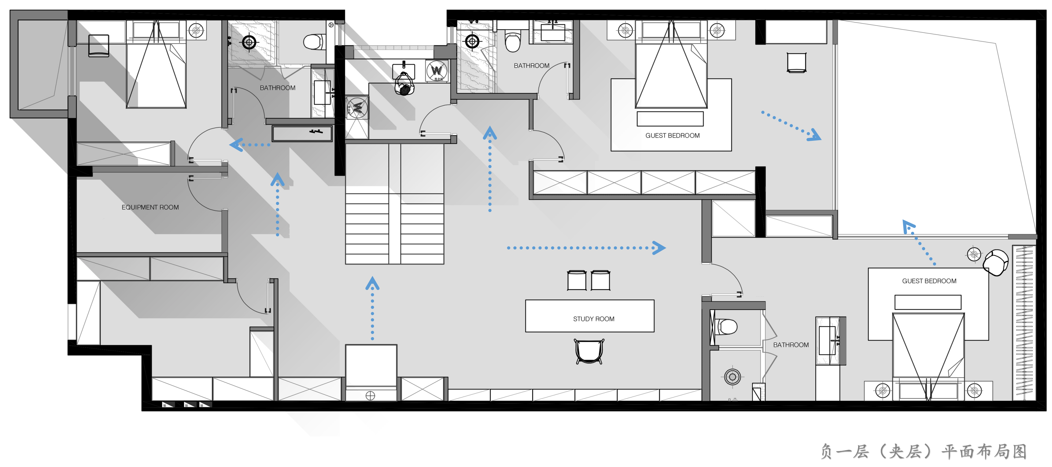 720㎡现代雅奢别墅,优雅从不需张扬-5