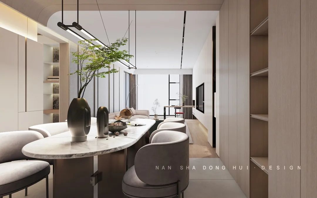 极简线条勾勒灵性空间丨南厦东辉设计-9