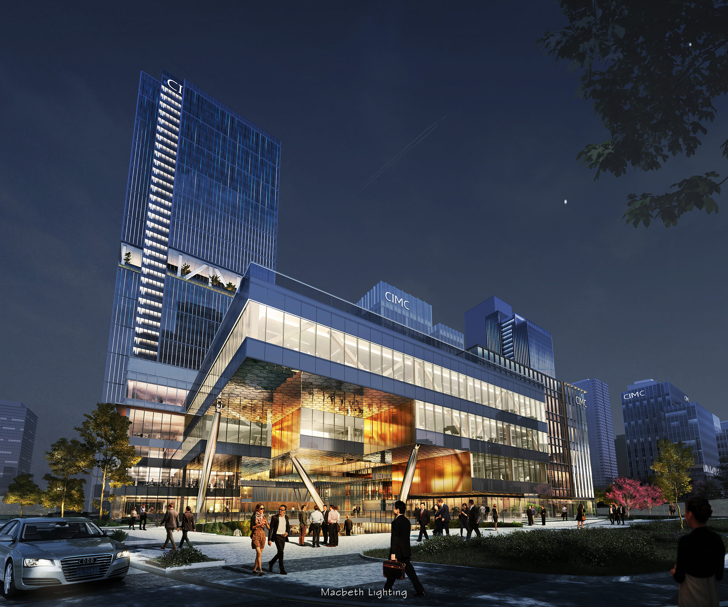高效协作，缔造商业楼宇夜景设计佳作-12