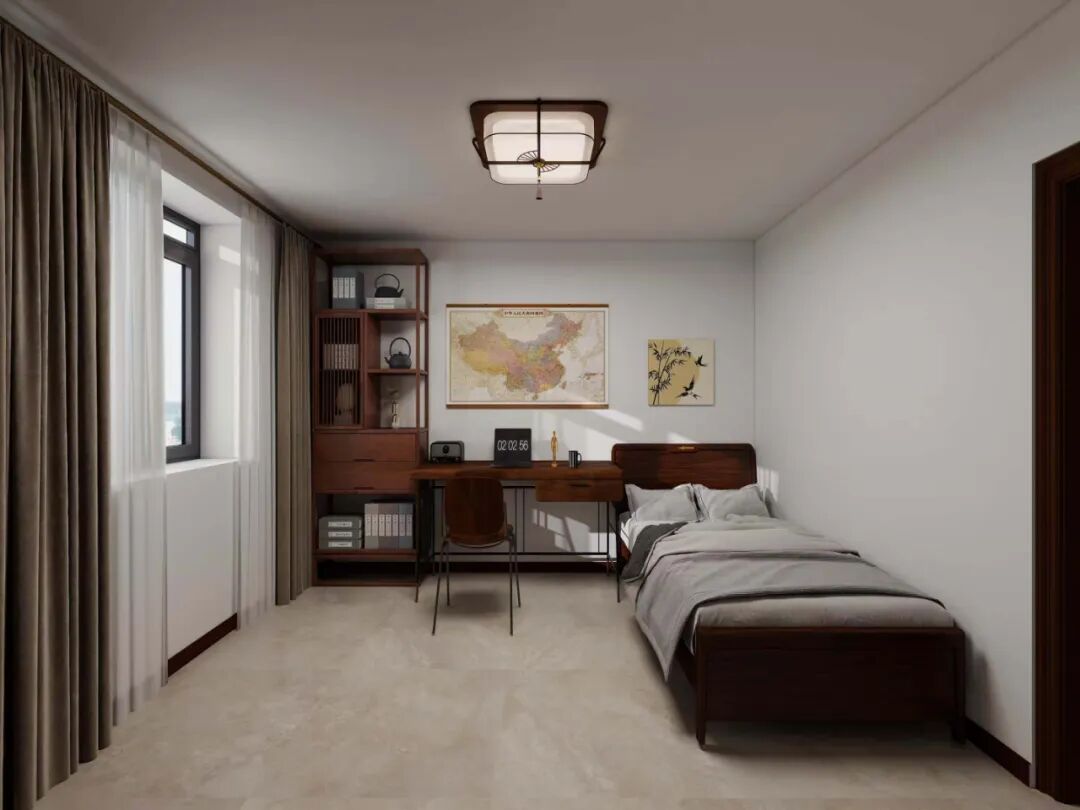 冶金小区|140㎡三居室新中式案例-38