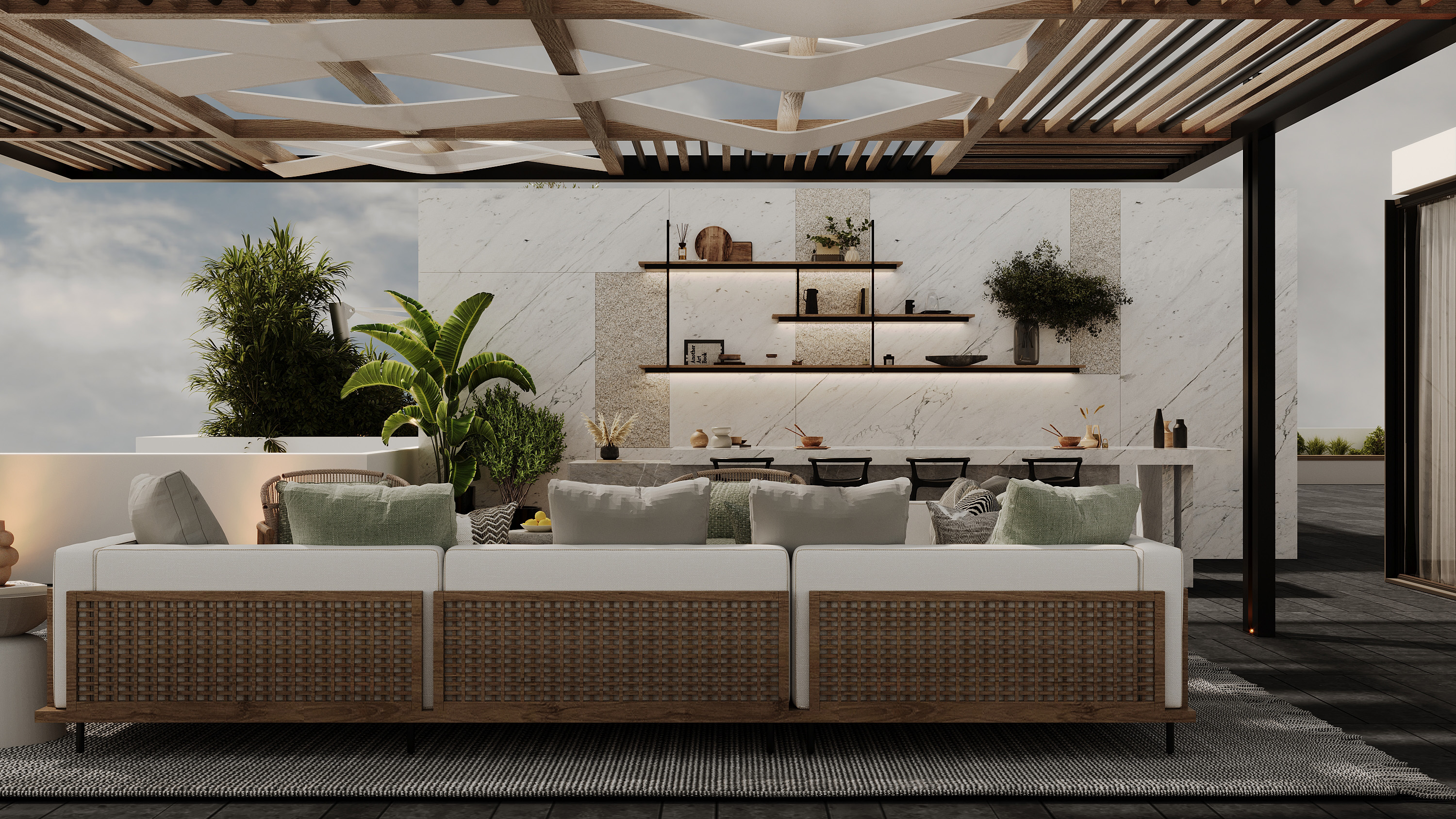 顶层户外丨埃及开罗丨K.A Architects-17