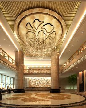 洛阳牡丹大酒店大厅、自助餐厅