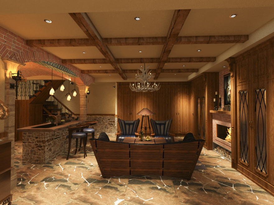 美式酒窖设计,半间设计诠释雅致生活-12