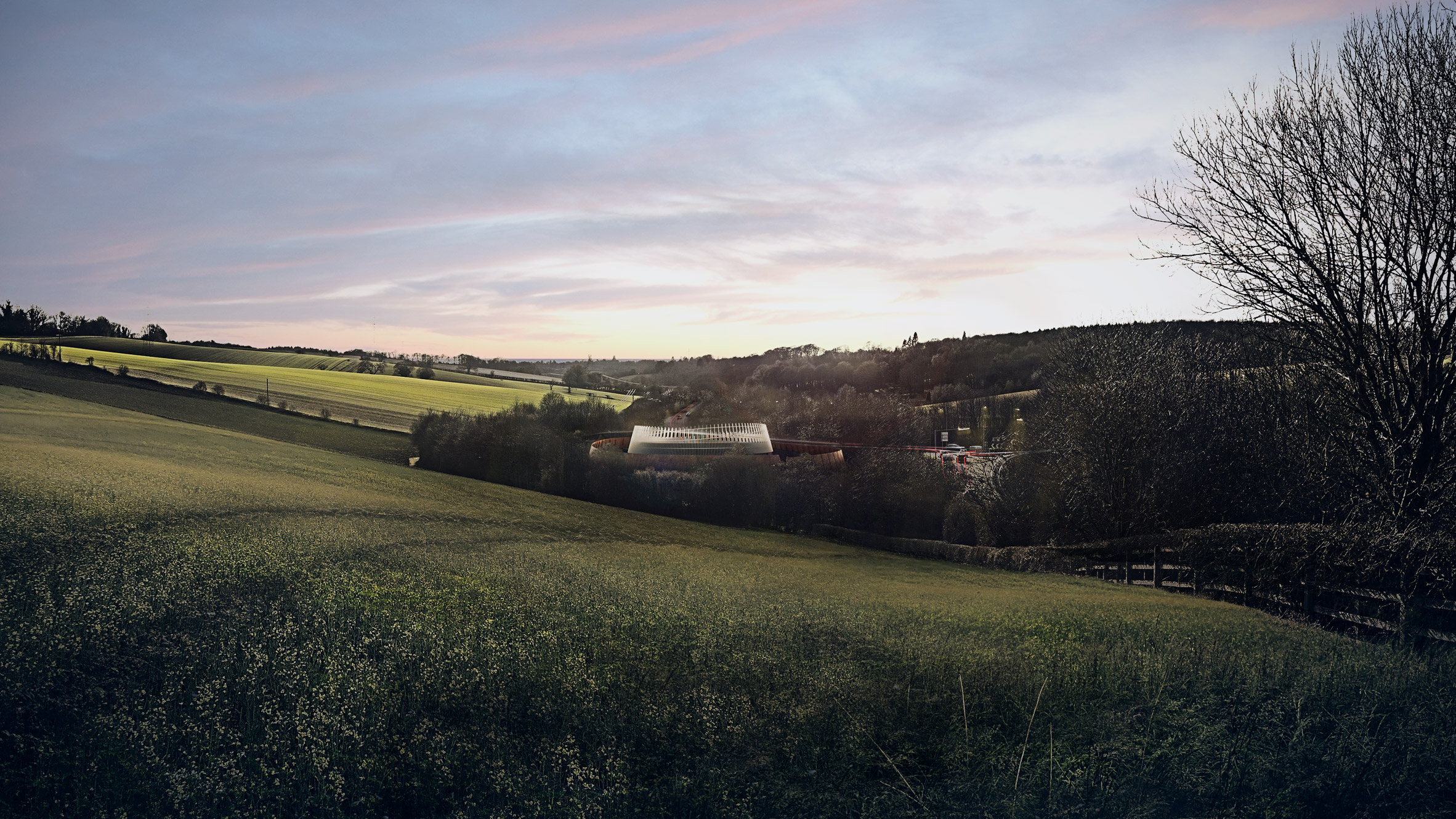 英国 Grimshaw 建筑事务所为 HS2 铁路通风井设计雕塑般金属外壳-4