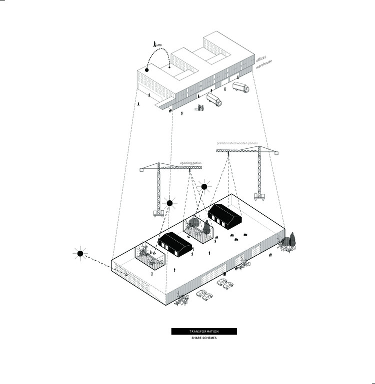 巴黎郊外的前储藏室改造办公室-11