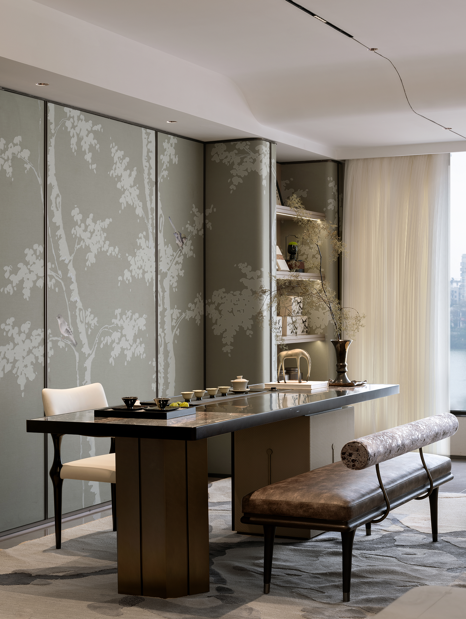 赣州中海悦江府143㎡样板房丨中国江西丨零次方空间设计（室内）,零次方陈设设计（软装）-5