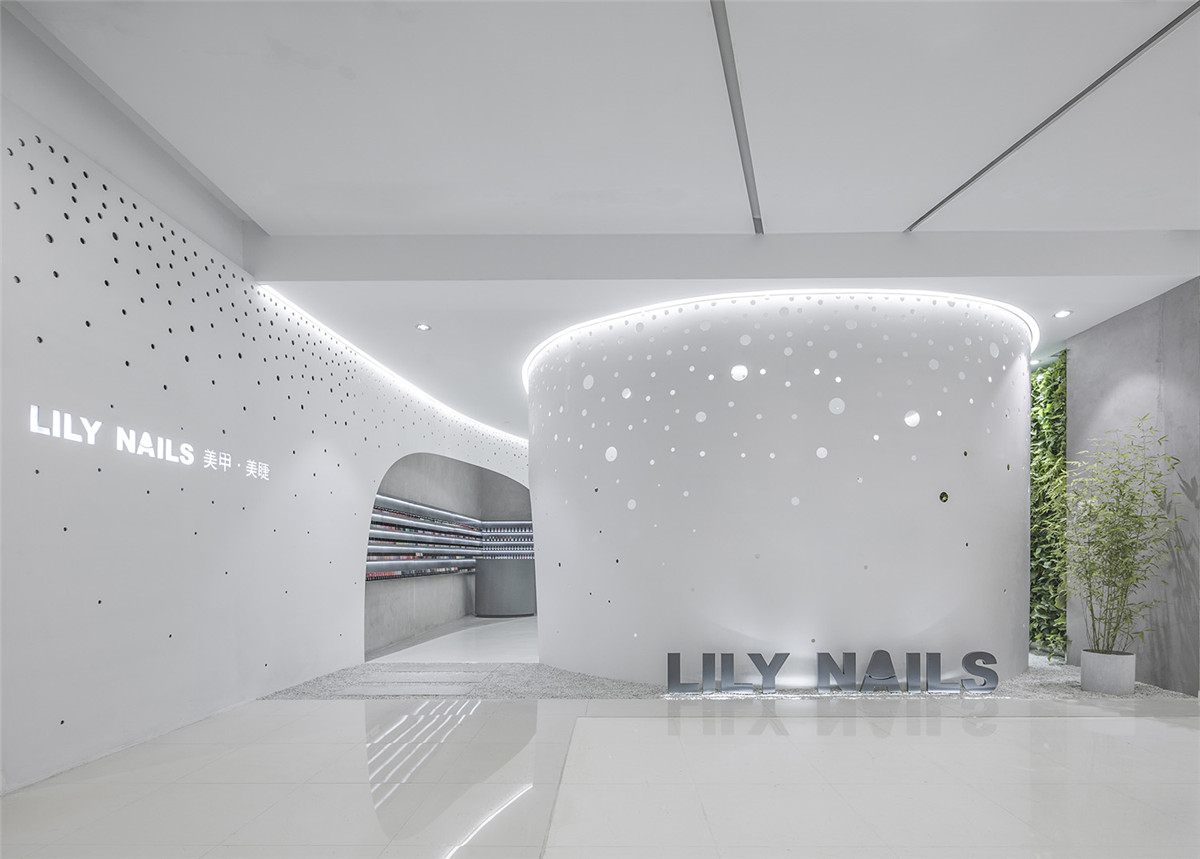 螺旋曲线，秘密花园——Lily Nails美甲店 |建筑营设计工作室-0