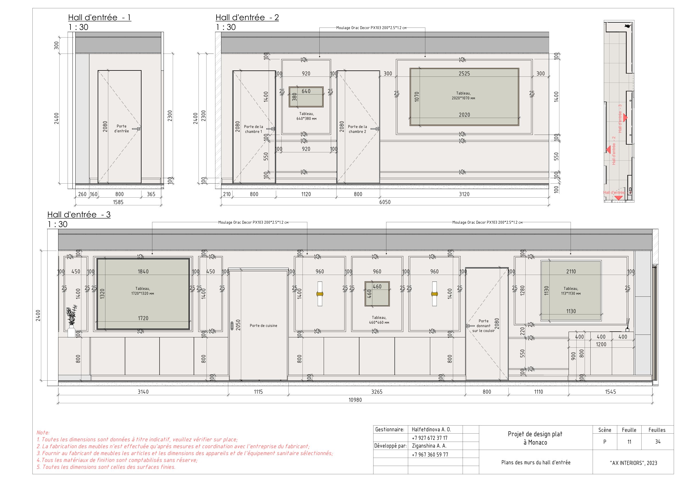 Working documentation of Monaco apartment-10