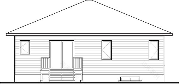 Plan 9519两居室现代住宅方案-2