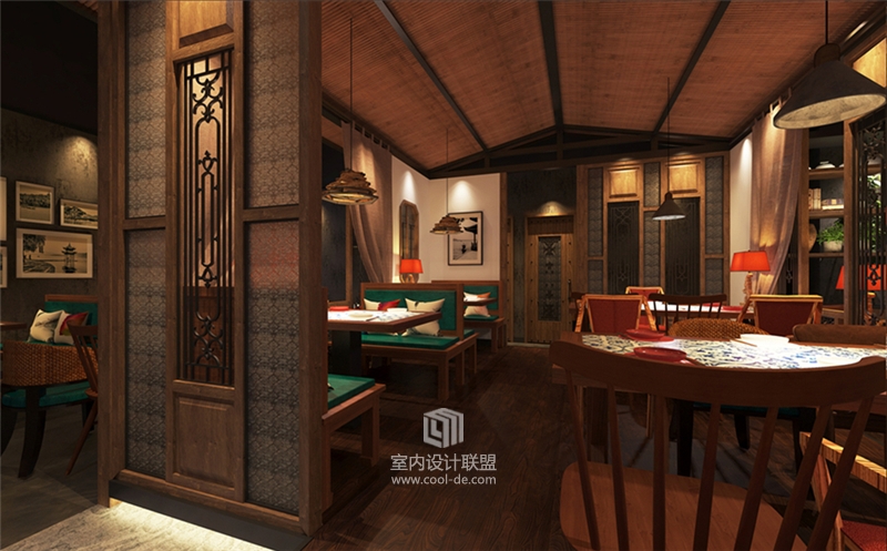 杭州品尚设计-西宁绿茶餐厅设计-11