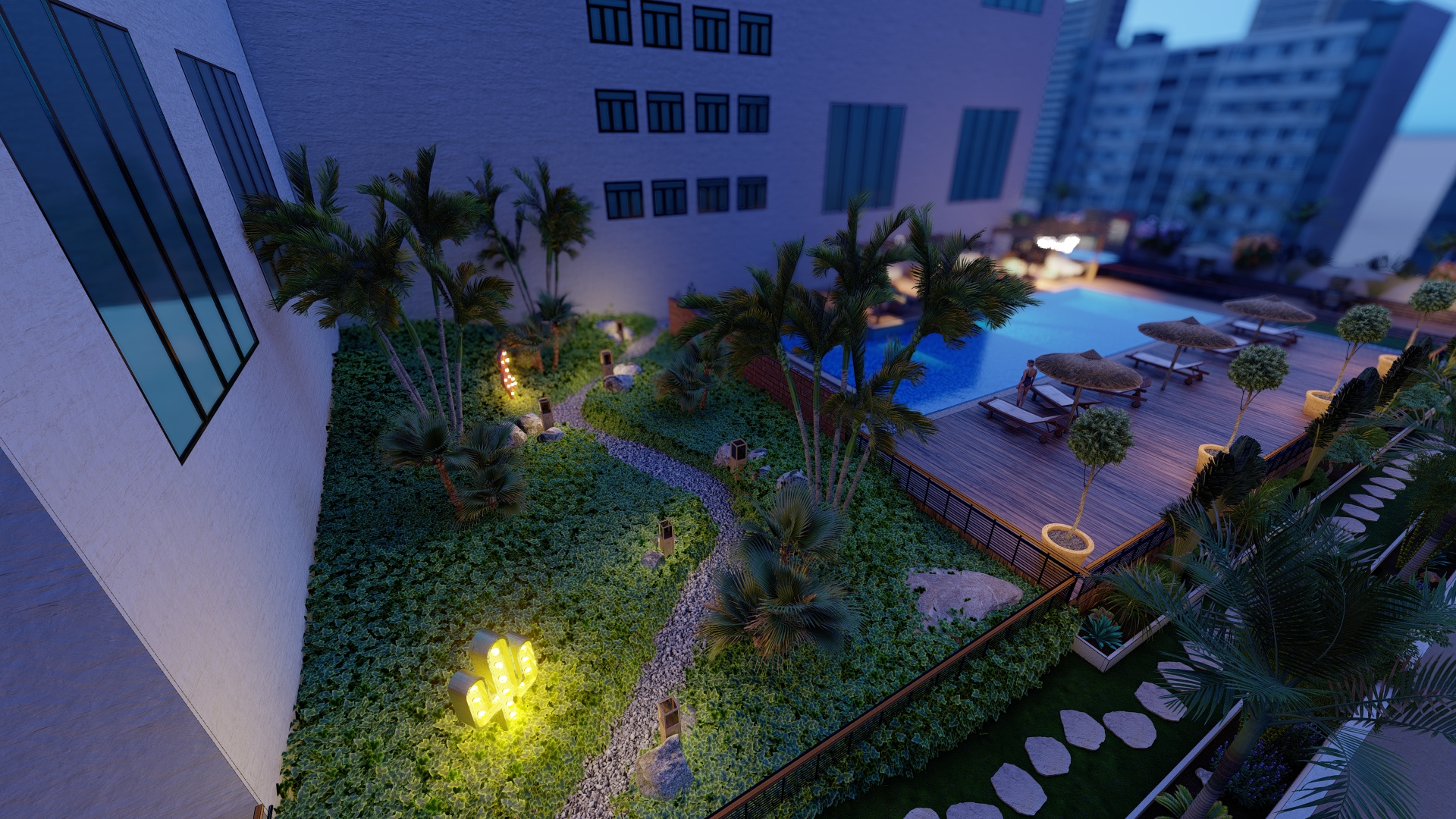 Landscape for Aljasmi Hotel -Dubai-21