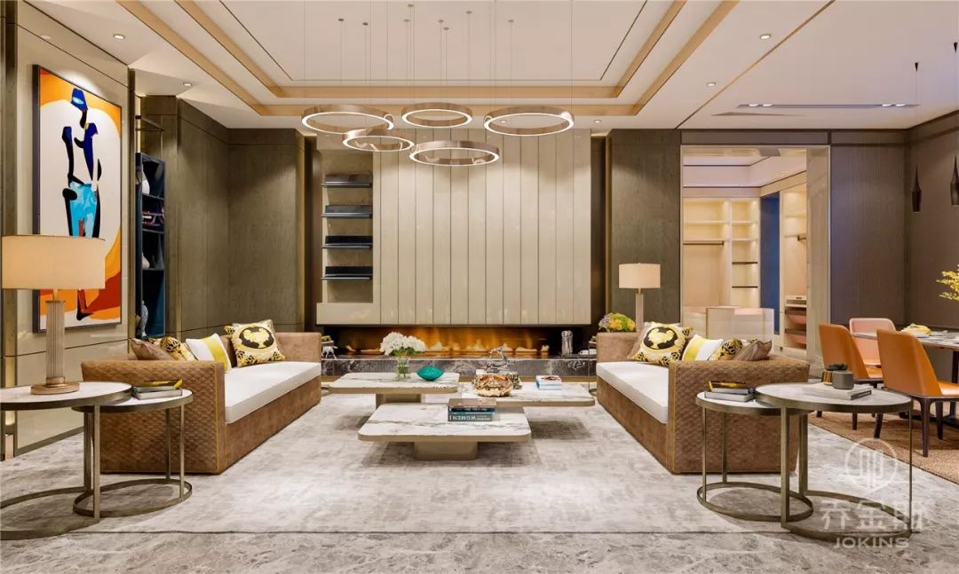 乔金斯秦皇岛展厅 | 轻奢新中式欧美风家居艺术-9