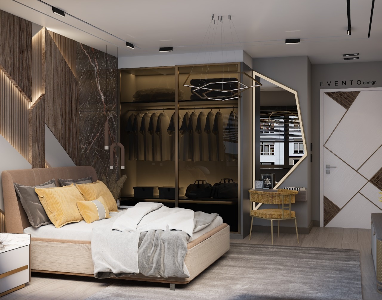 modern single bedroom-4