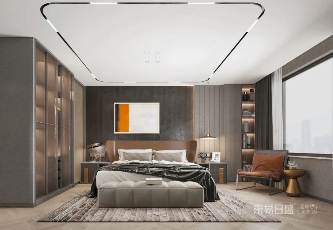 400㎡轻奢灰色私宅,家的乌托邦丨东易日盛-46