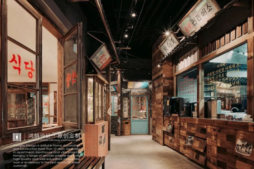 缘潭烤肉 | 复古韩国街头风情,美食与回忆的完美融合-9