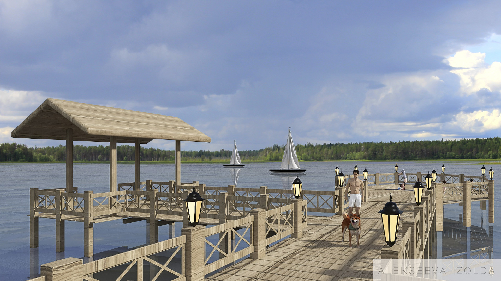 Пляж. Коттеджный поселок "Сердце Вуоксы"-5