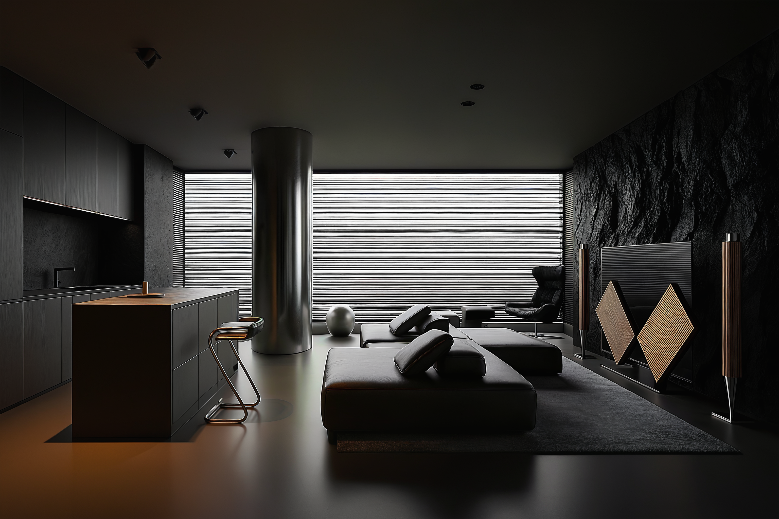 暗黑色客餐厅-5