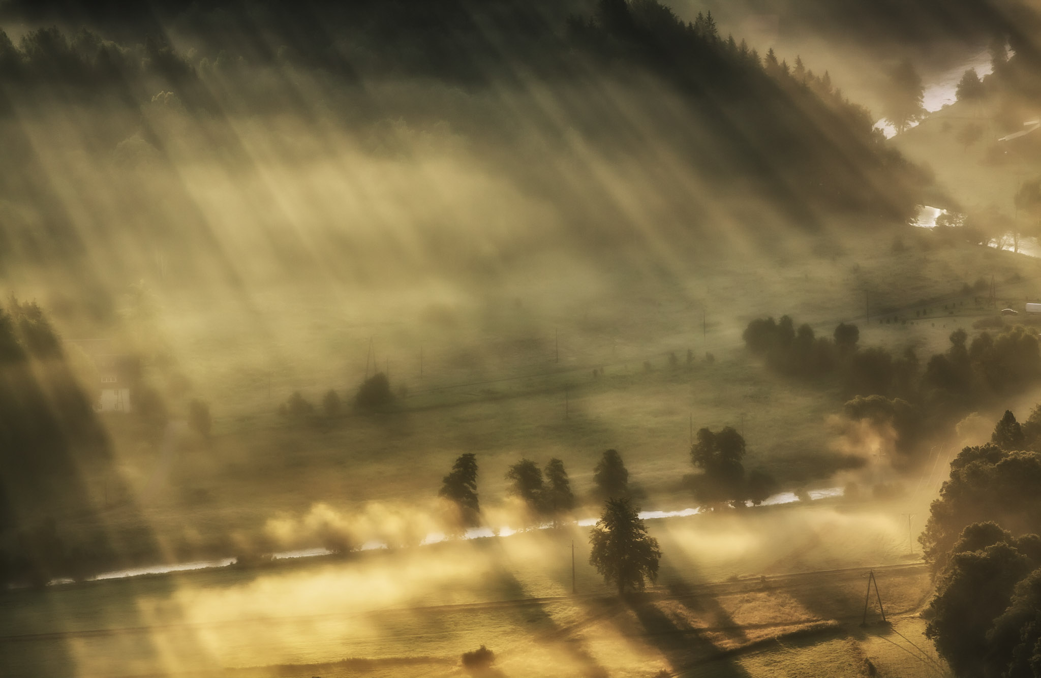 Laser show in Rudawy Janowickie-5