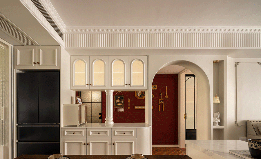 复古美式田园四室两厅设计-27