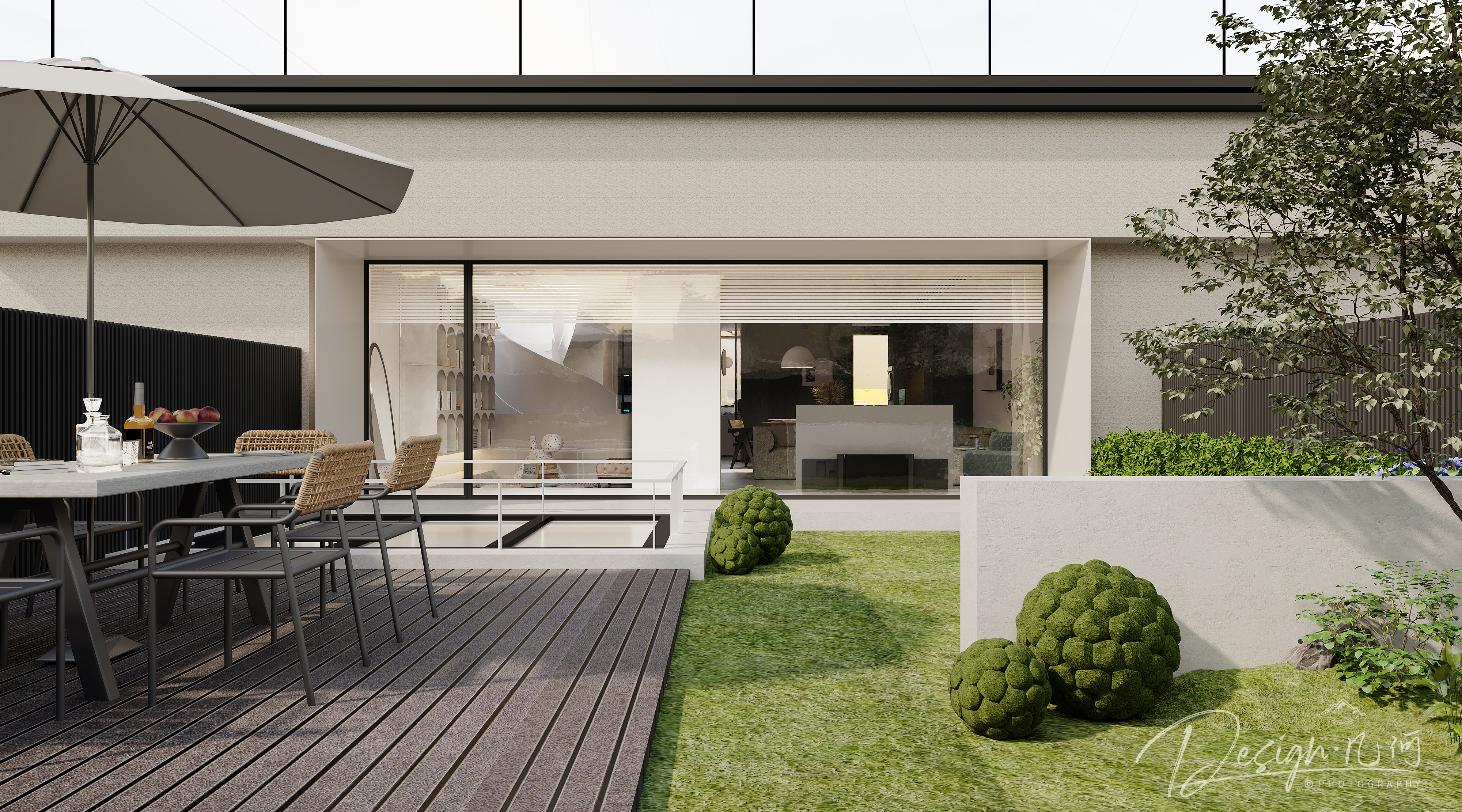 几何空间视觉表现 | 国建翠园现代客餐厅-24