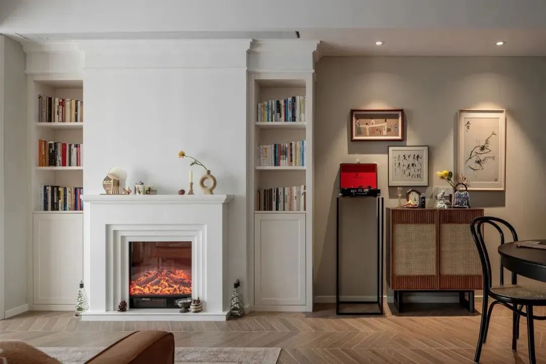 柔美复古风,79m²小两室婚房的精致设计-30