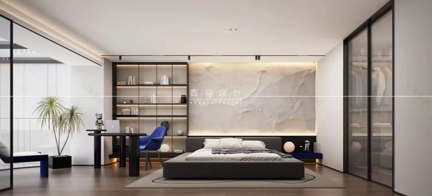 未央金茂府现代下叠别墅设计丨中国西安丨青马别墅设计-26