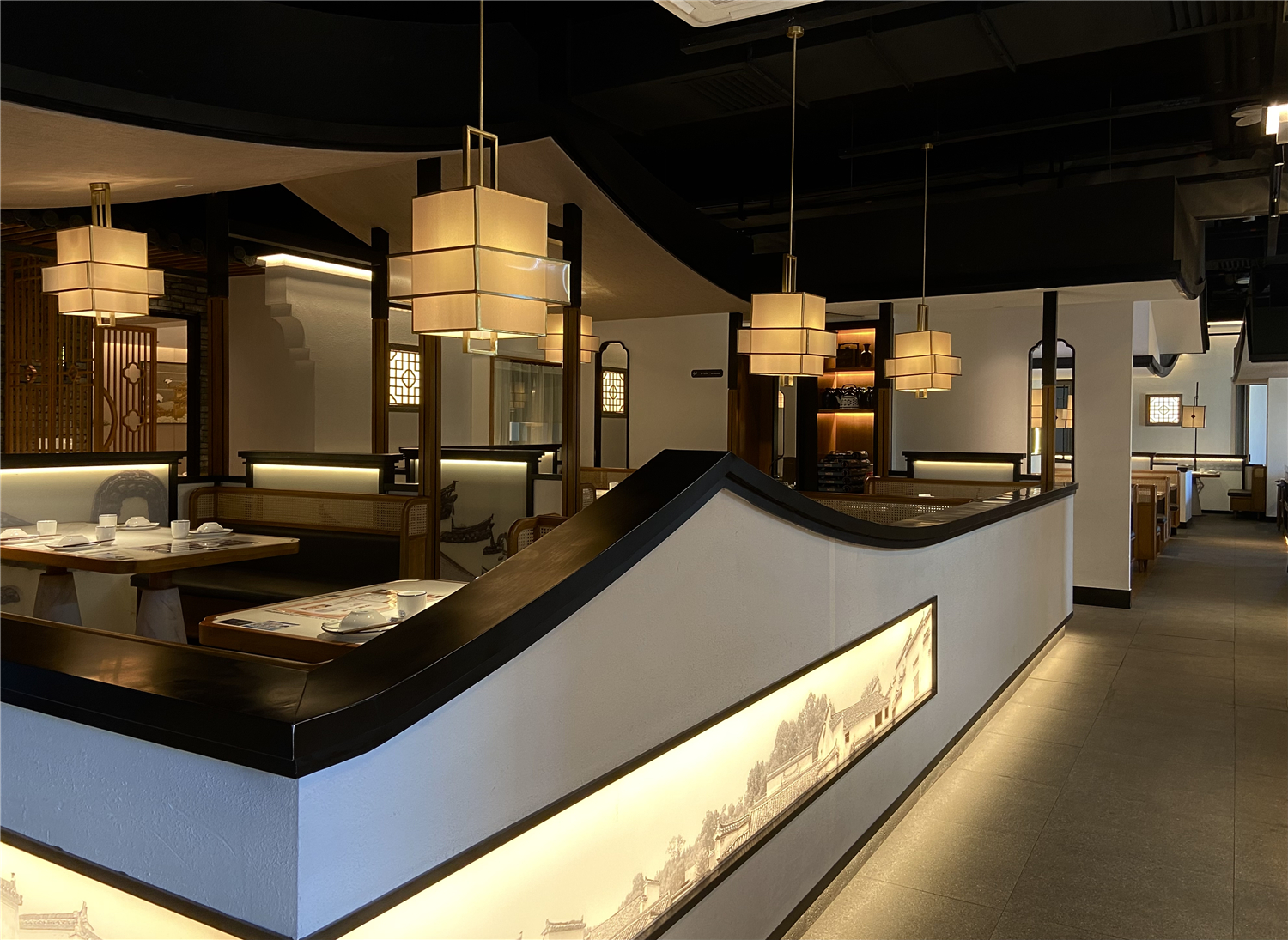 《淳圆外》餐厅 · 现代简约的新式徽派设计-9