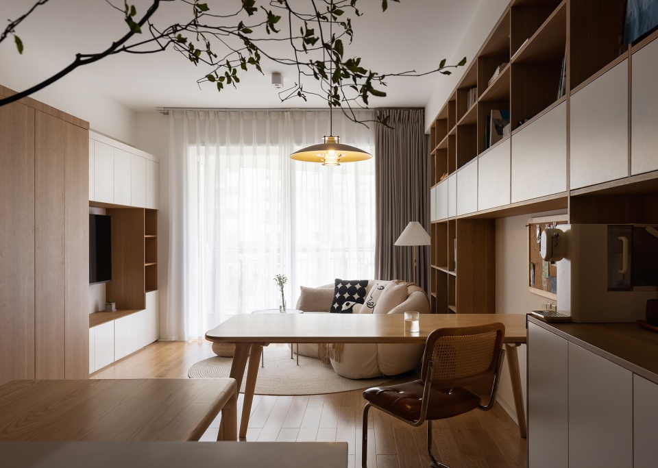 抽象美学融入景观设计师婚房，拓扑几何打造诗意空间-3