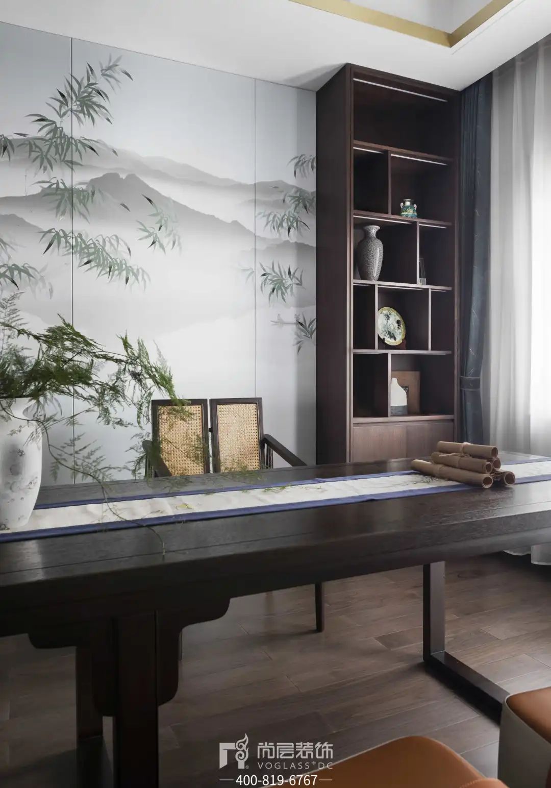 银湖花园×尚层别墅装饰｜杭州400㎡新中式别墅设计，由心生活-75