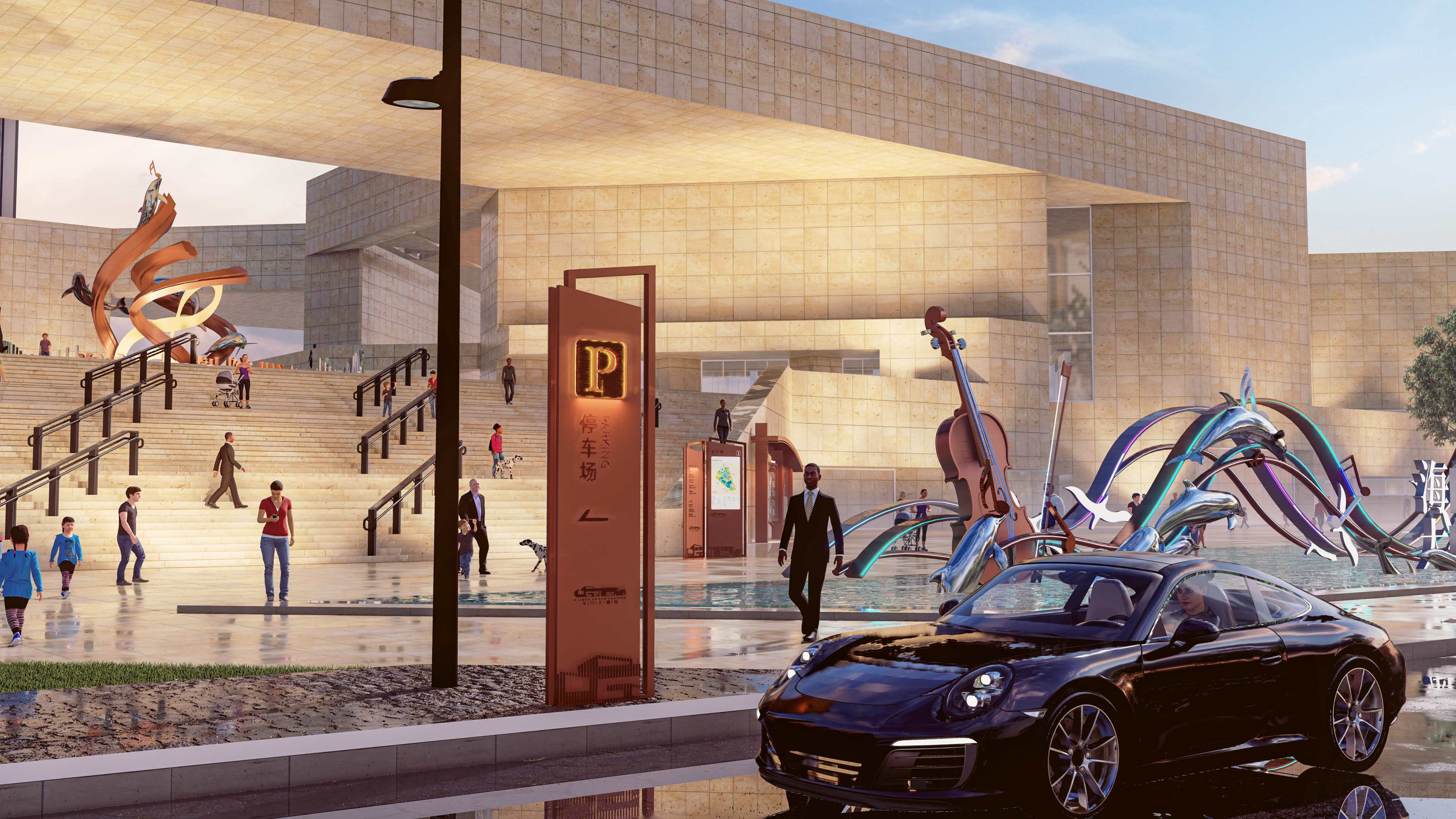 大剧院导视设计  文化雕塑博物馆导视设计-23