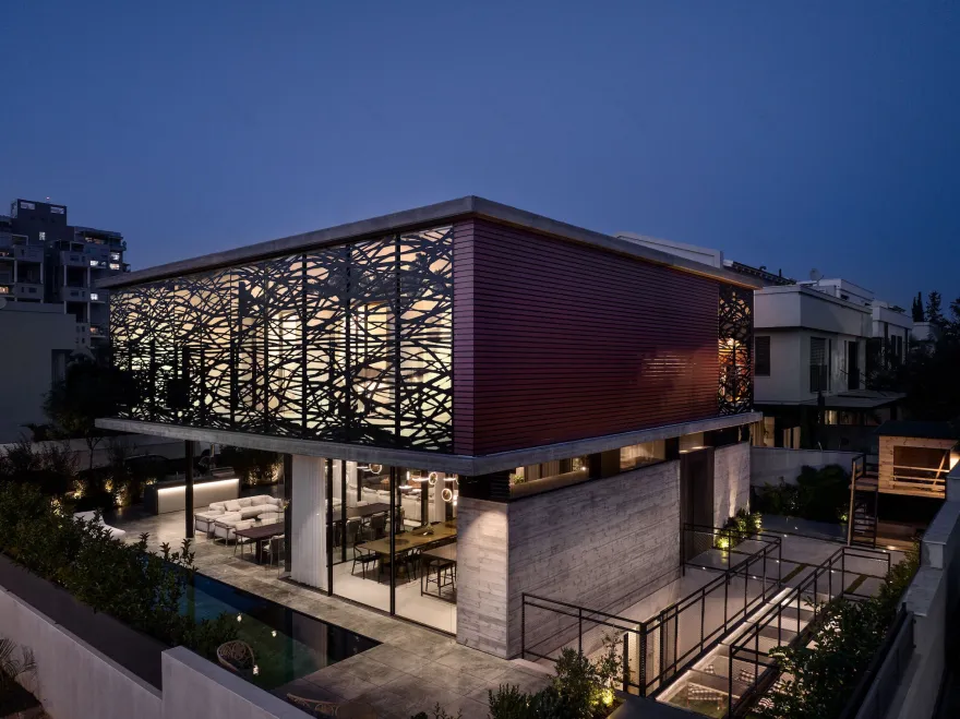 为六孩家庭设计的现代别墅丨以色列丨Israelevitz Architects-47