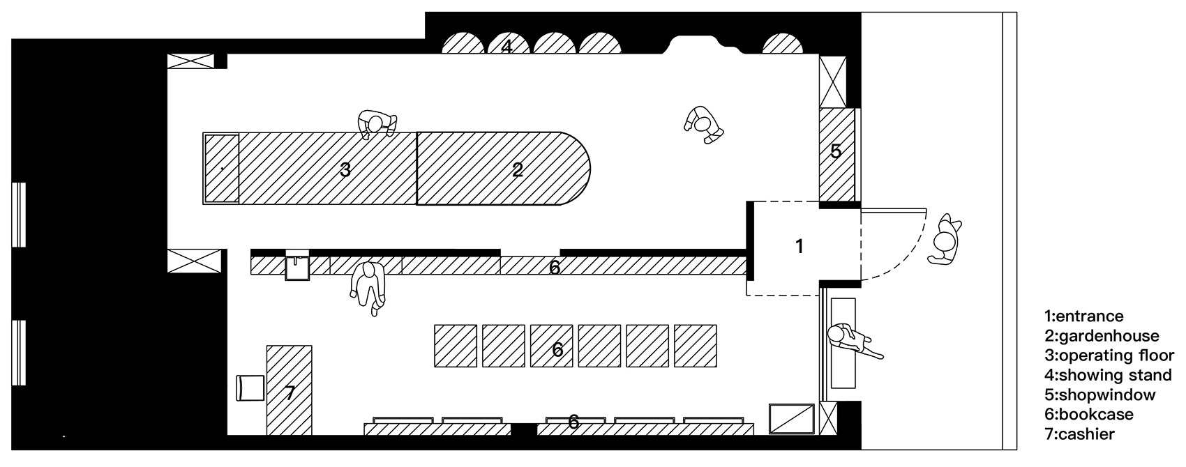 黑白空间里的绿意花园·大兜商店与花店设计丨中国杭州丨见筑未来 FUTURE SPACE-56