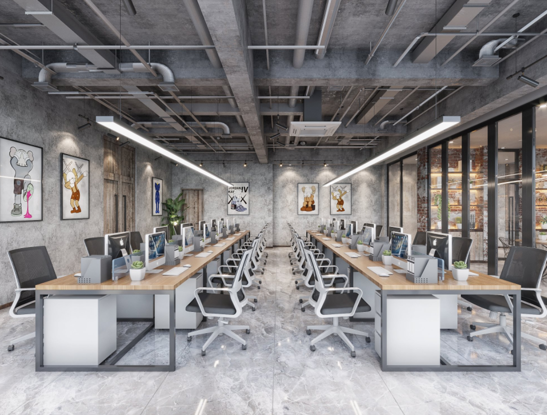 工业风红砖墙办公室设计-9