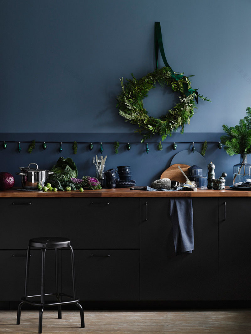 IKEA 深蓝色圣诞室内设计-6