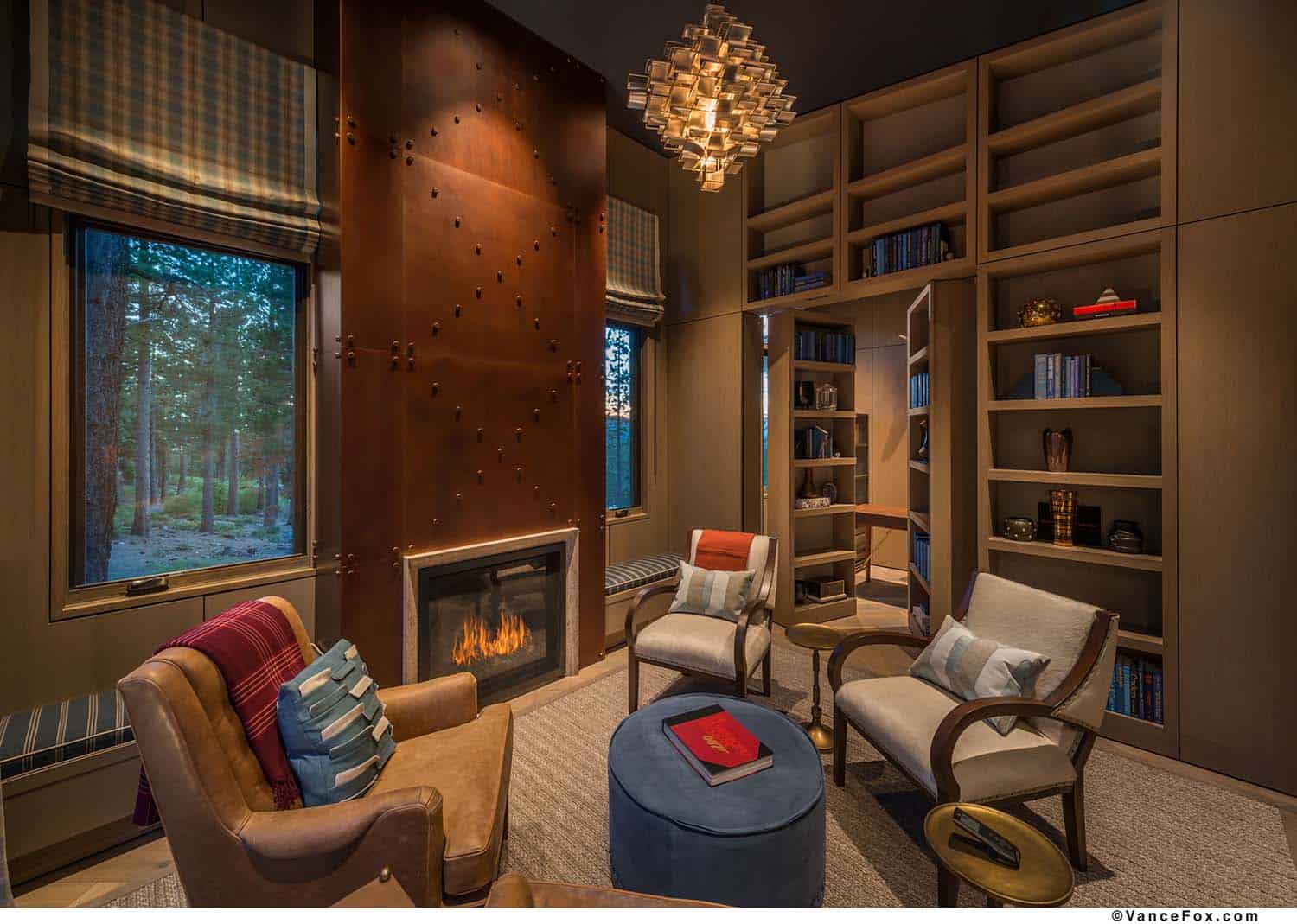 Northern California mountain retreat displays impressive design details-24