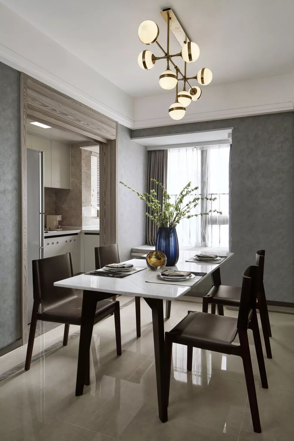 融创东莞黄江晨熙花园住宅样板房 | 枫叶棕的渐变光影-15