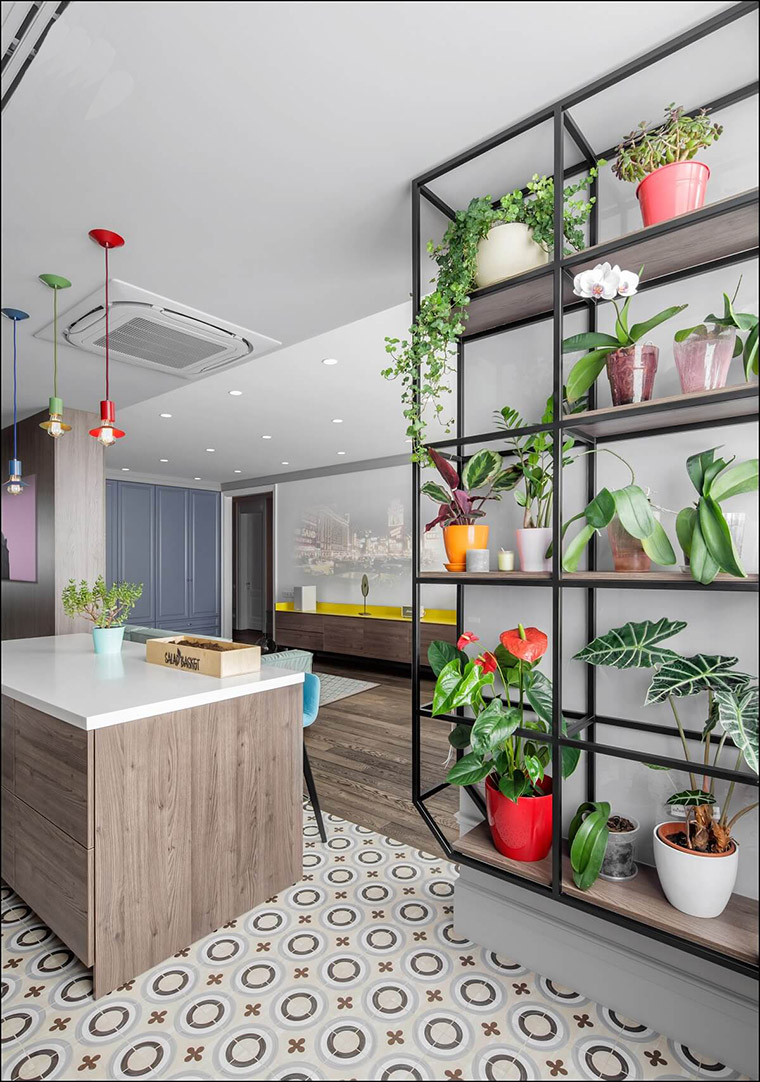 居家填色游戏——108m²缤纷生活宅 | 33BY Architecture-5