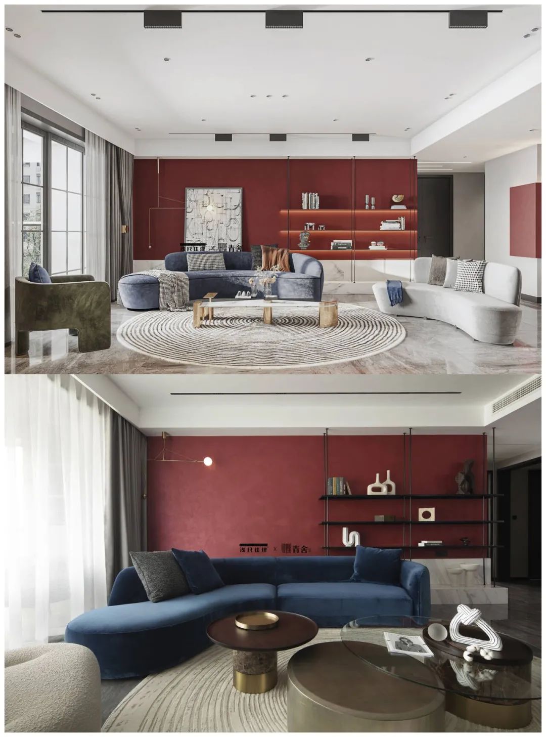 摩登撞色美宅 · 湘江壹号极致奢华空间丨浅尺住建-61