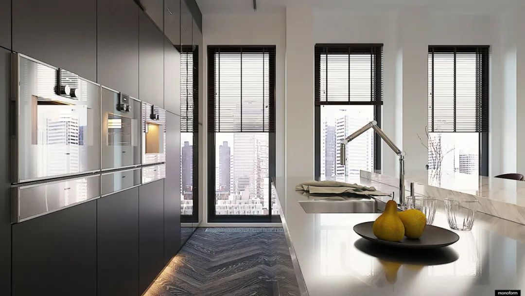 大气时尚的巧克力色木质住宅设计-6