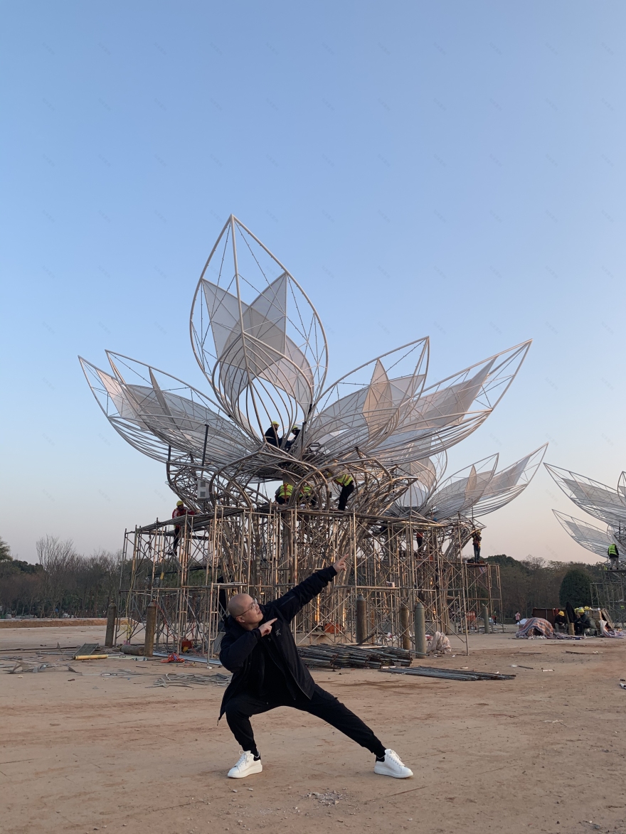 公共艺术-《橙彩凝香》-6