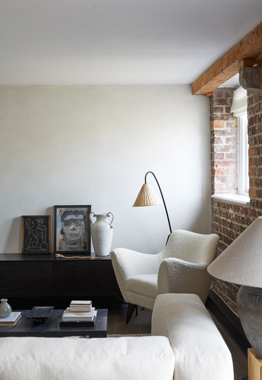 伦敦旧仓库改造的带砖砌墙与柔和装饰的阁楼丨英国伦敦-21