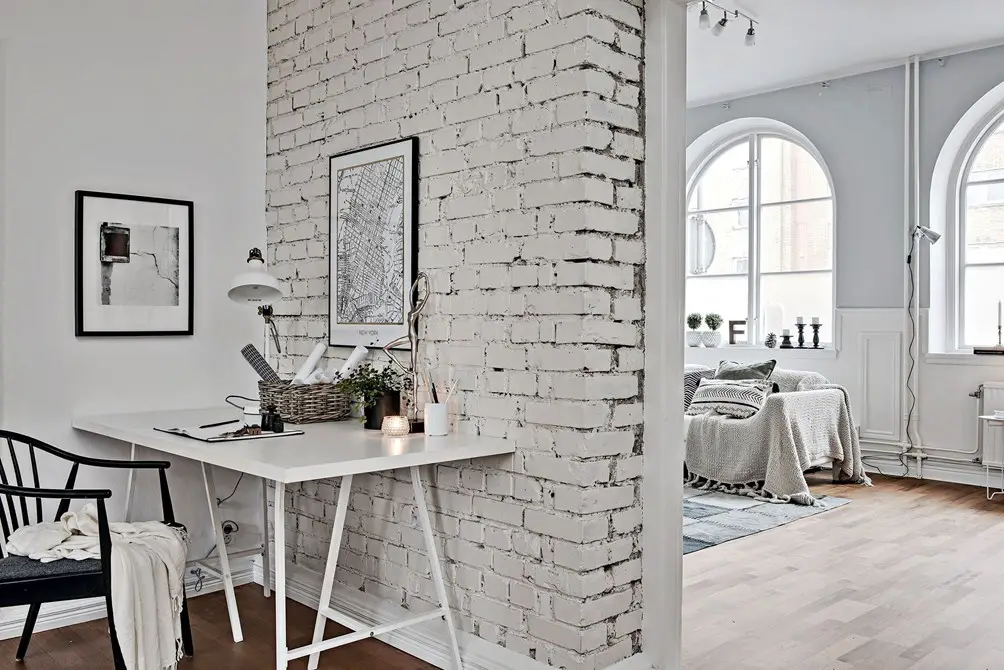 白砖墙与灵动办公空间的碰撞-1