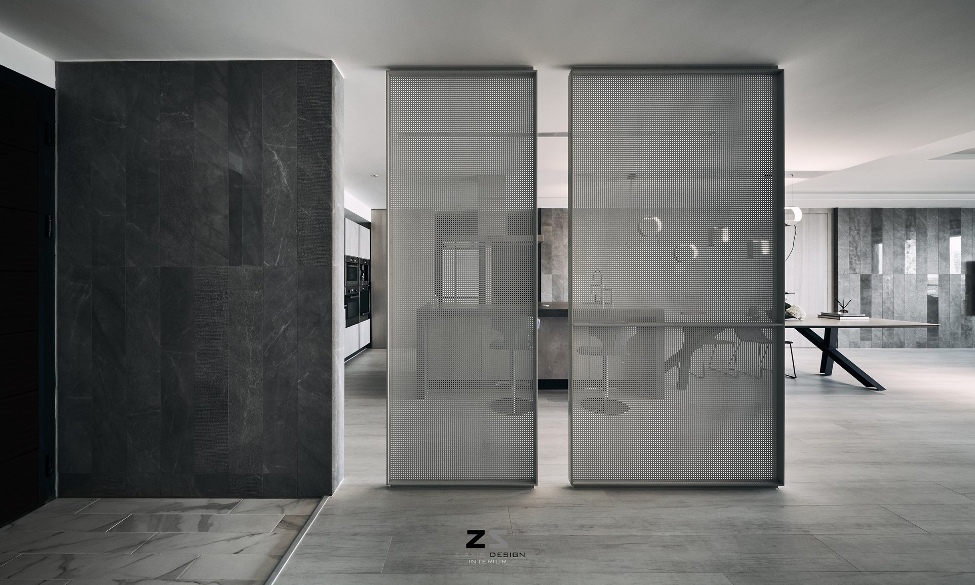 台中 L 宅 | 灰色调 Z 轴空间设计，双向沙发打造趣味动线-10